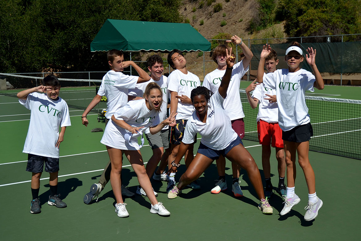 Tennis Counselors and Students