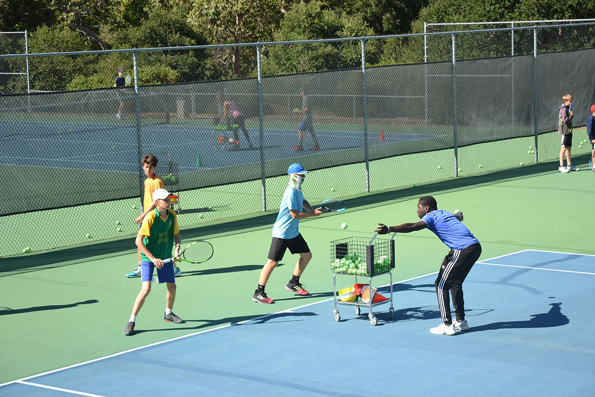 Tennis Instructors and Students